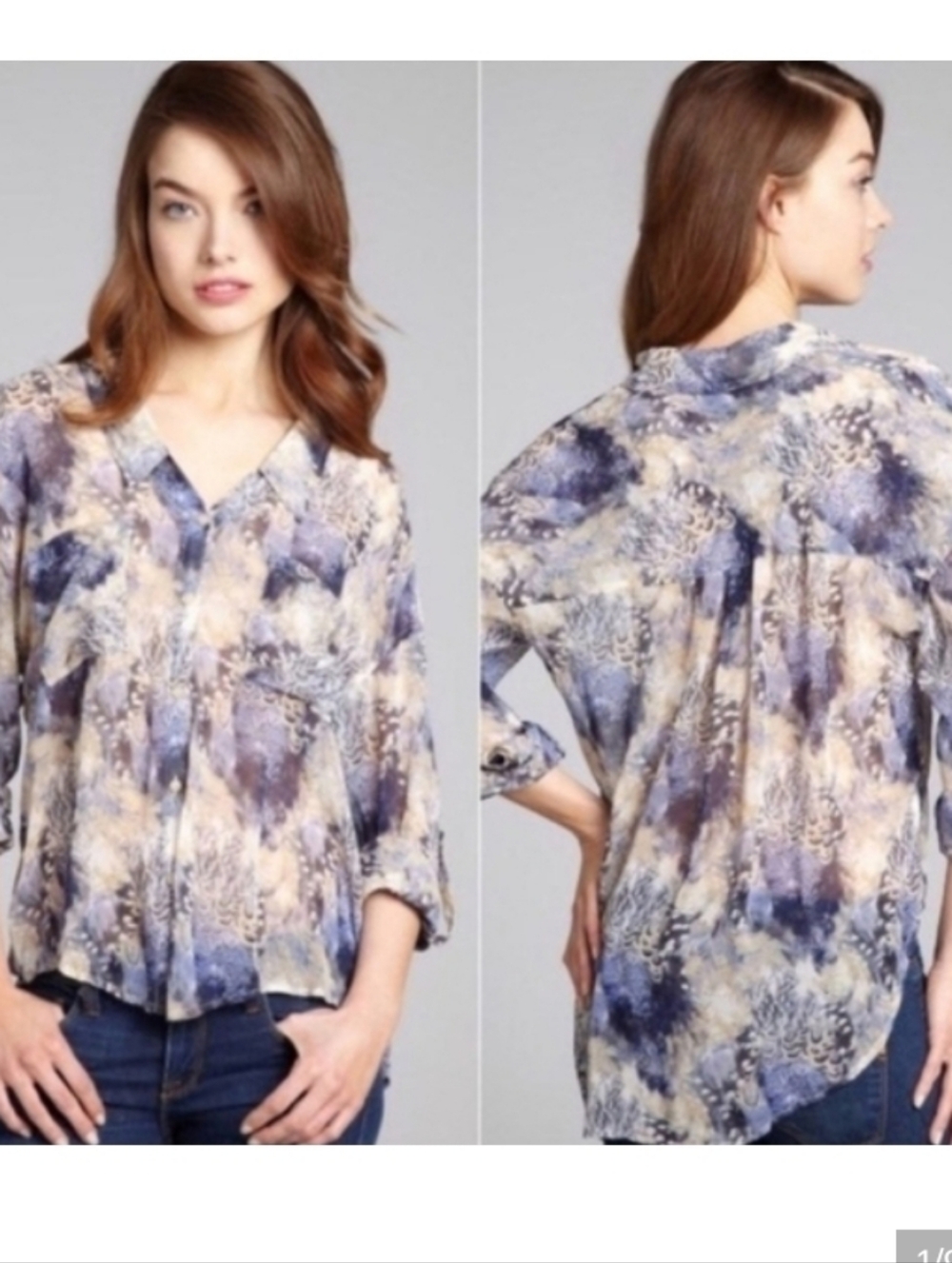 Free people easy rider button down XS Oversized Top